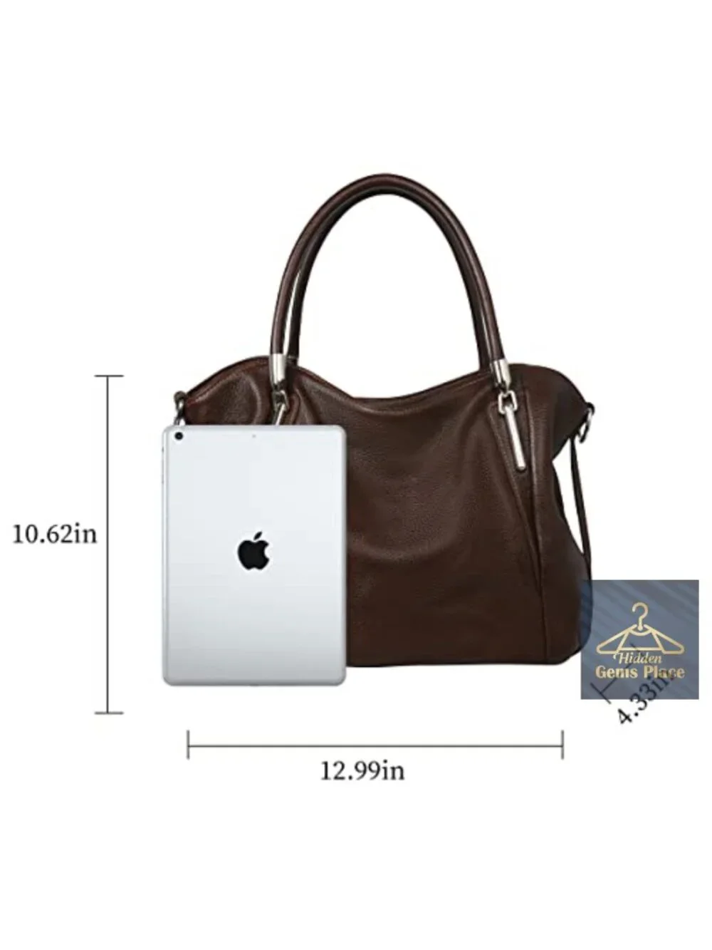 Genuine Leather Hobo Handbag Women Tote Satchel Crossbody Shoulder Bag Purse